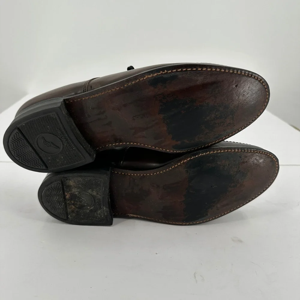 Goodyear Mens Brown Leather Oxford Dress Shoes Lace Up Formal Work Size 8.5 E‎